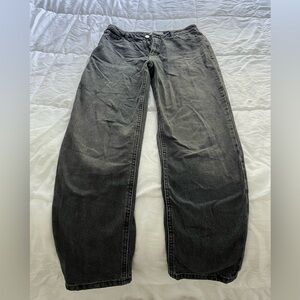 Dynamite Straight Leg Black Faded Jeans
